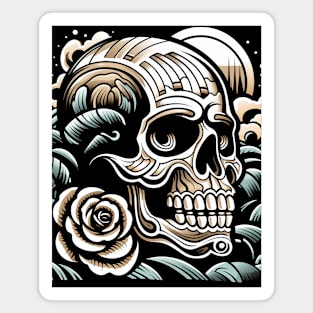 Skull- Full Tattoo Design Magnet